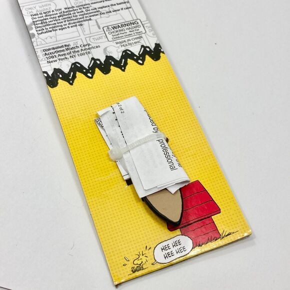 Snoopy Peanuts Digital Watch Doghouse LED Display Bling Black Strap Adult READ! - Picture 9 of 12